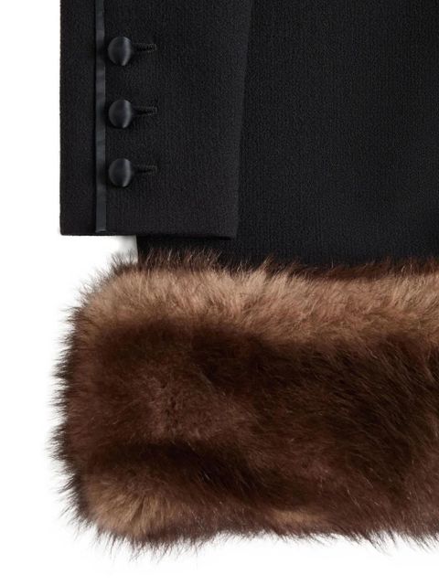 Valentino Garavani wool crepe short dress - Black