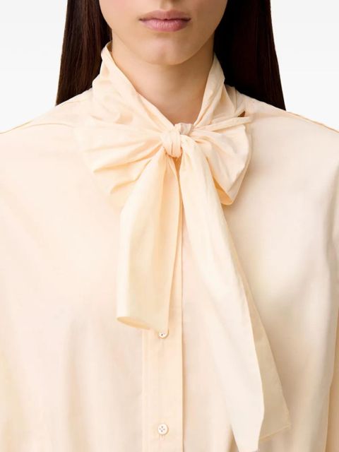 Claudie Pierlot bow-detail button shirt - Neutrals