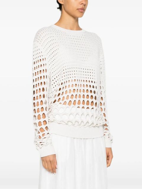 Chloé open-knit sweater - White
