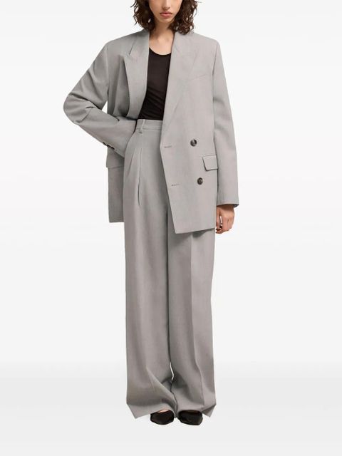 AMI Paris Pleated palazzo pants - Grey - zdjęcie produktu nr 2