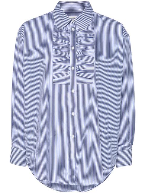 SANDRO Noeud shirt - Blue