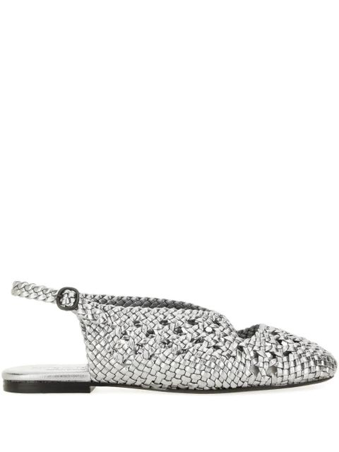 Hereu woven strap ballet flats - Silver - zdjęcie produktu nr 1