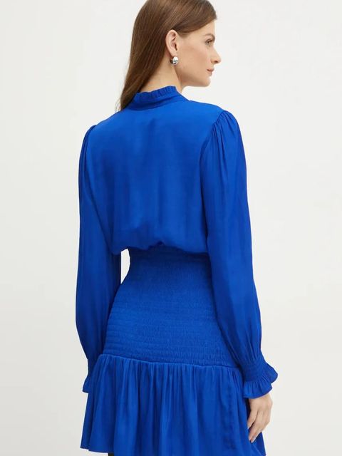 Morgan sukienka RCLAP kolor niebieski mini rozkloszowana RCLAP