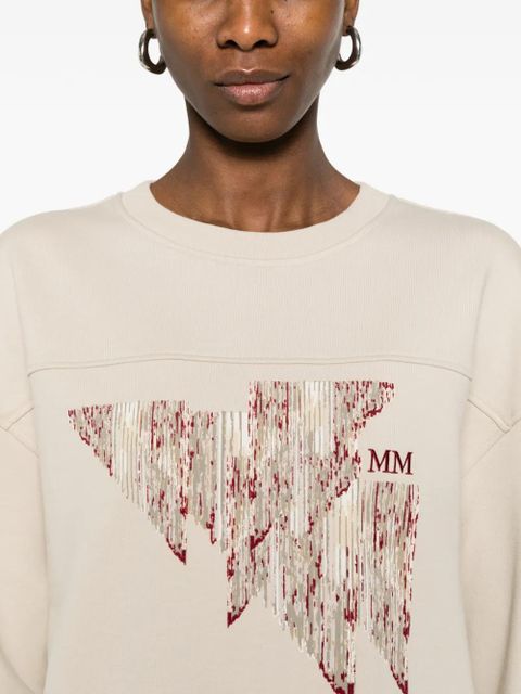 Max Mara graphic print sweatshirt - Neutrals
