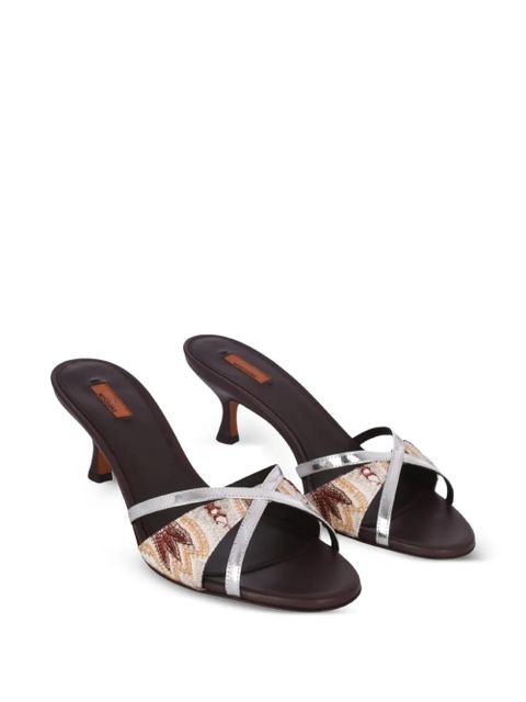 Missoni Kate raschel-arabesque strappy sandals - Neutrals - zdjęcie produktu nr 2