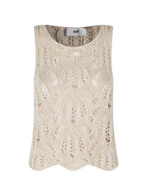 SOLOTRE Maglia open-knit top - Neutrals - zdjęcie produktu nr 1