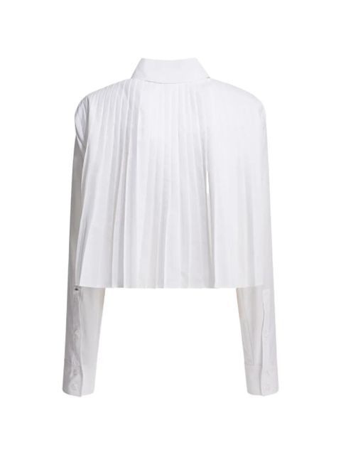 Max Mara pleated-back chest-pocket shirt - White - zdjęcie produktu nr 2