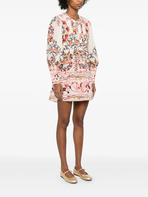 FARM Rio Mandala mini dress - Neutrals