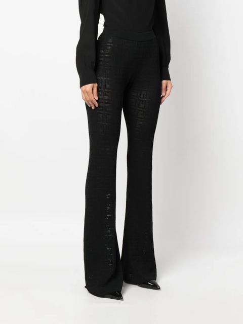 Givenchy 4G jacquard flared trousers - Black - zdjęcie produktu nr 2