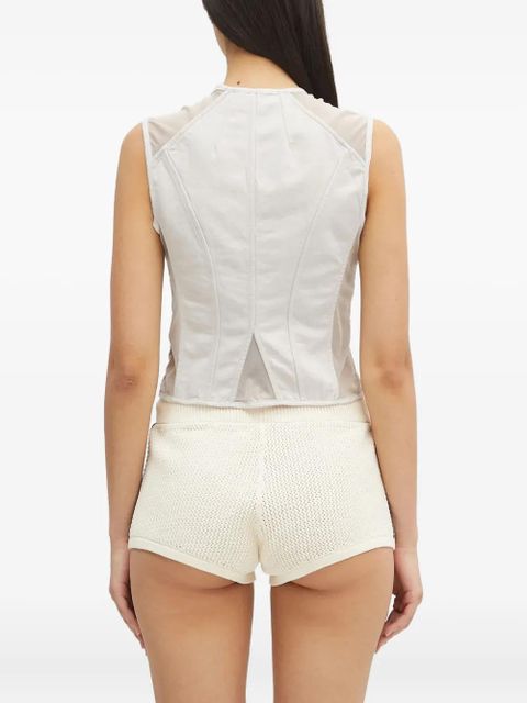 OUR LEGACY panelled sleeveless vest - Neutrals