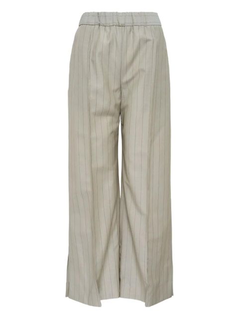 Jil Sander Pinstripe Trousers - Green - zdjęcie produktu nr 1