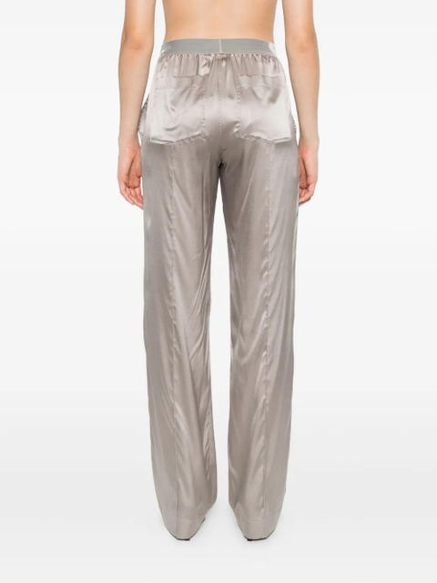 TOM FORD logo-patch trousers - Grey
