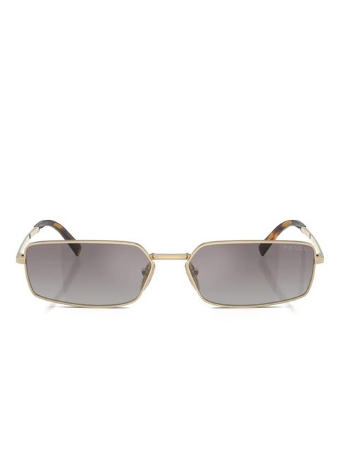 Prada Eyewear rectangular-frame sunglasses - Gold