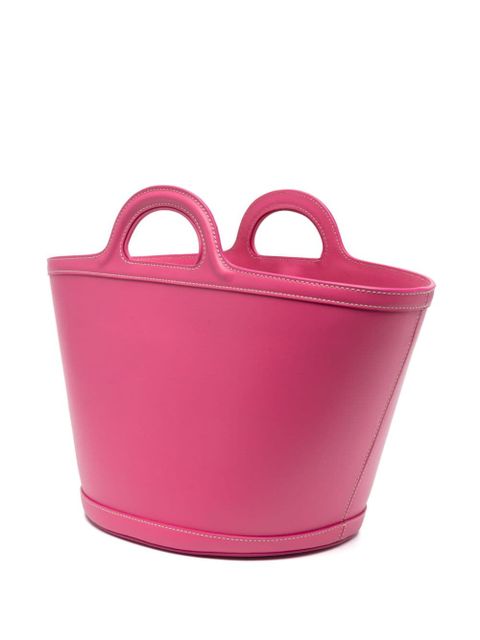 Marni Tropicalia leather tote bag - Pink