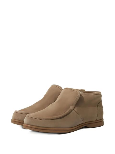 Yves Salomon Merinillo leather slip-on boots - Brown