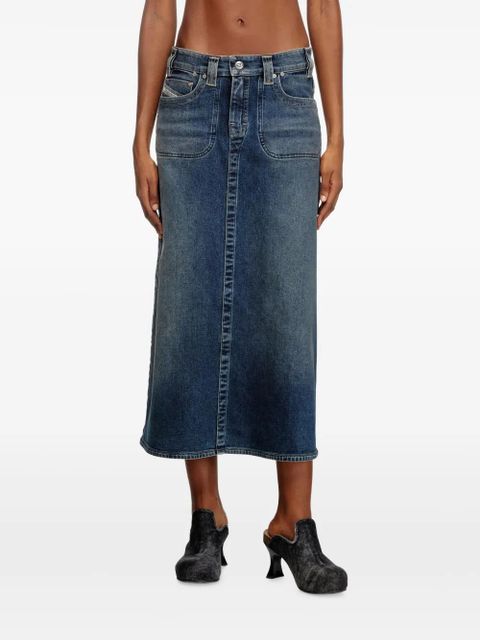 Diesel De-Pago-Mid-Re midi skirt - Blue