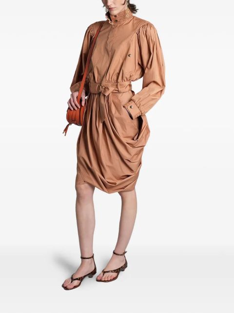 Chloé belted puff-sleeve jacket - Brown - zdjęcie produktu nr 2