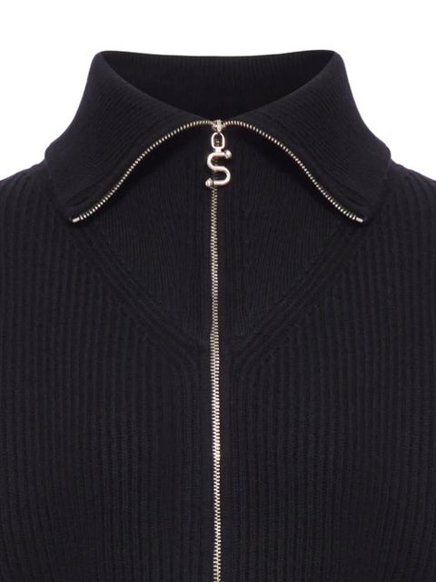 Sportmax ribbed zip-up cardigan - Black - zdjęcie produktu nr 2