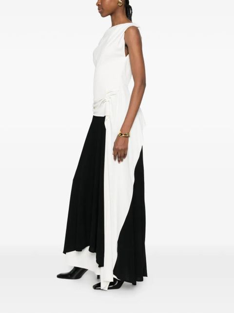 Proenza Schouler Dallah draped midi dress - White - zdjęcie produktu nr 2