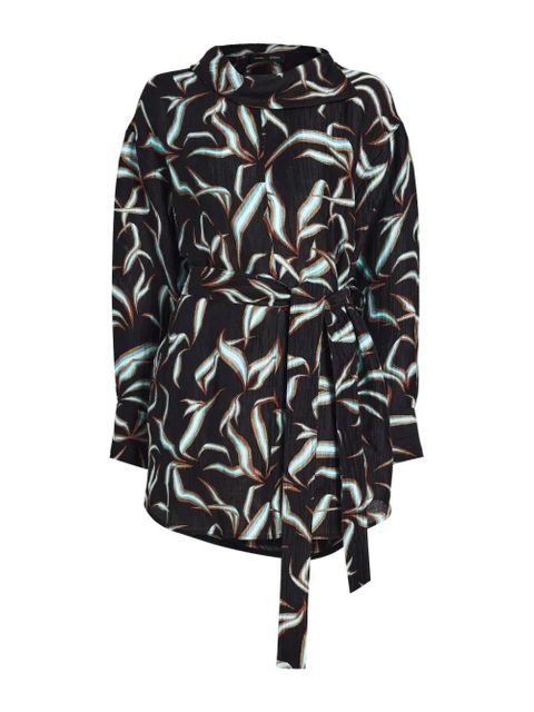 Proenza Schouler Lalia printed mini dress - Black - zdjęcie produktu nr 2