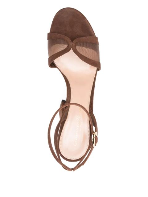 Gianvito Rossi 125mm platform ankle-strap sandals - Brown