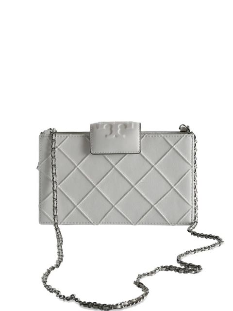 Tory Burch mini Fleming quilted chain cross body bag - White - zdjęcie produktu nr 1