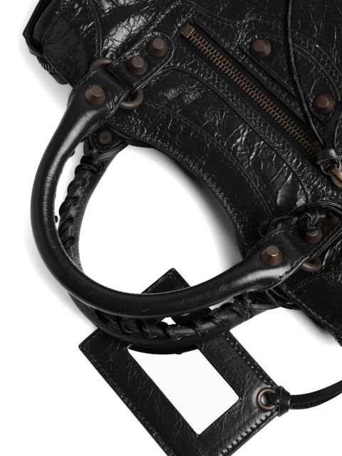 Balenciaga mini Le City lambskin tote bag - Black