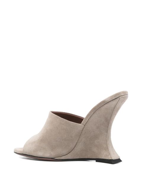 Paris Texas suede mules - Neutrals