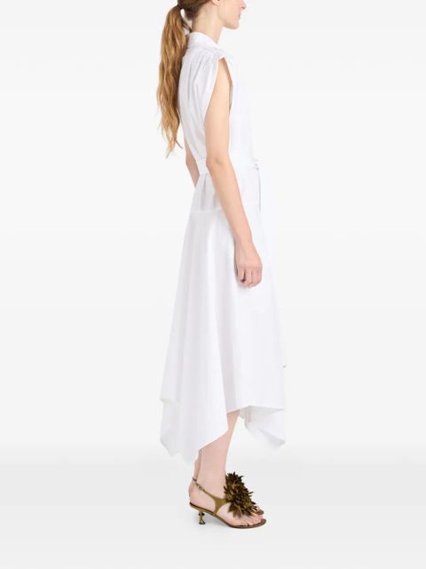 Proenza Schouler Adinna belted midi shirt dress - White