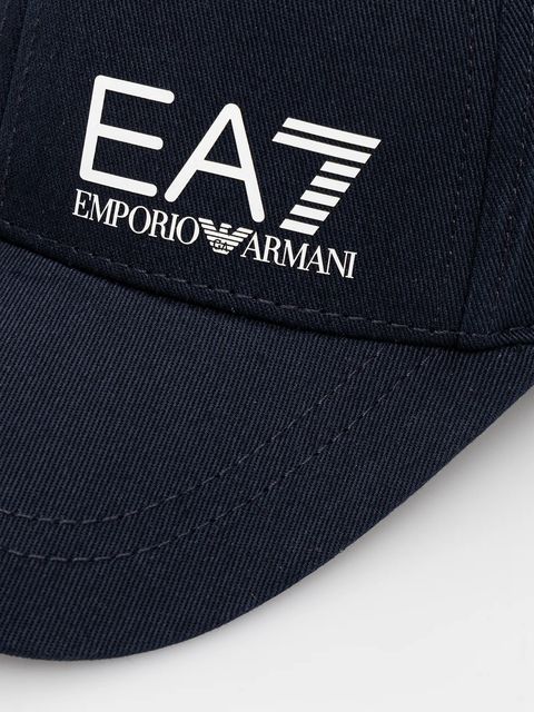 EA7 Emporio Armani czapka z daszkiem bawełniana - zdjęcie produktu nr 1
