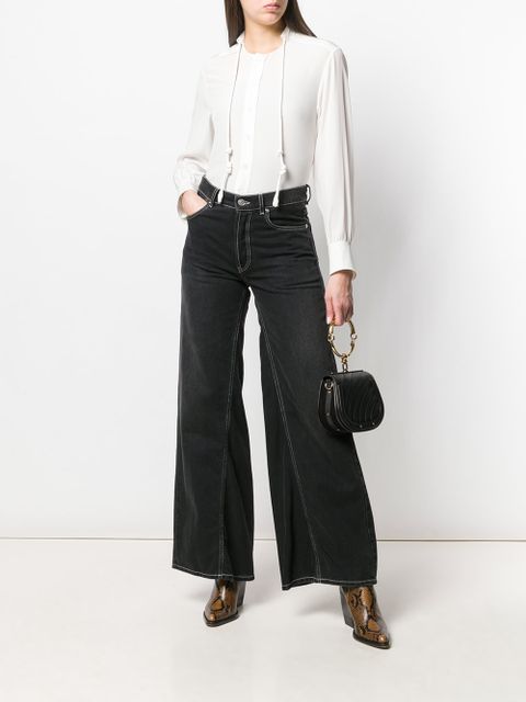 Chloé drawstring detail blouse - White