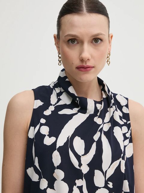 Joseph Ribkoff bluzka damska kolor granatowy wzorzysta 251251