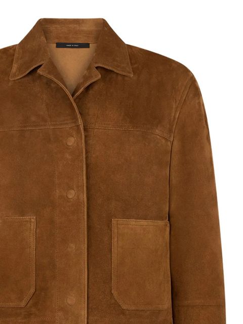 TOM FORD buttoned-up suede jacket - Brown - zdjęcie produktu nr 2