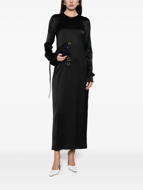 TOTEME satin maxi dress - Black