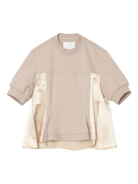 3.1 Phillip Lim panelled cotton T-shirt - Neutrals - zdjęcie produktu nr 1