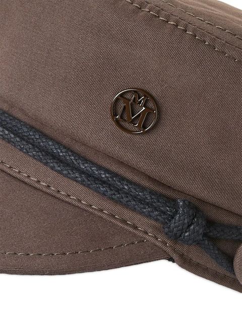 Maison Michel New Abby twill baker boy hat - Brown - zdjęcie produktu nr 2