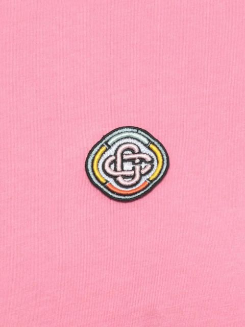 Casablanca logo-patch T-shirt - Pink