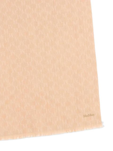 Max Mara logo-pattern scarf - Orange - zdjęcie produktu nr 2