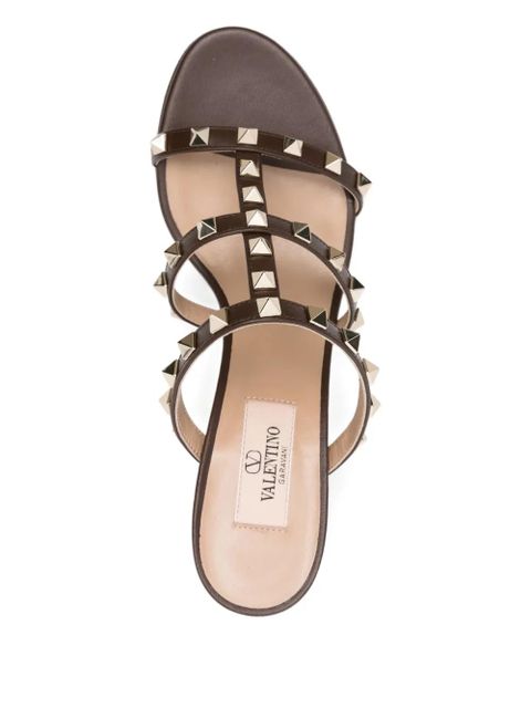 Valentino Garavani 60mm Rockstud-embellished sandals - Brown