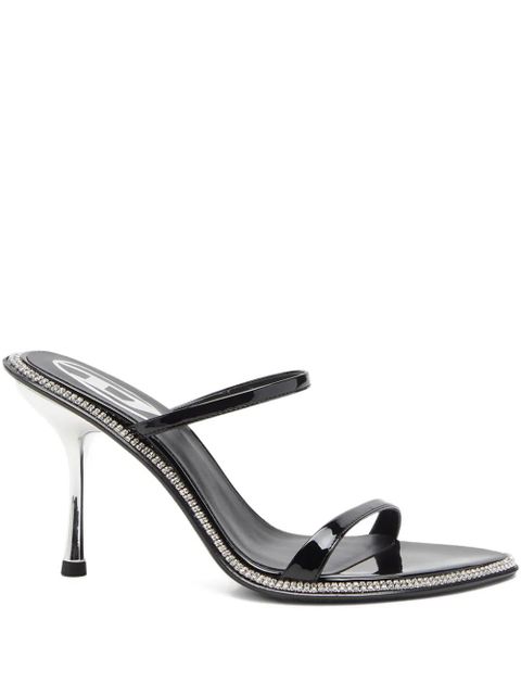 Diesel 90mm crystal-embellished stiletto sandals - Black - zdjęcie produktu nr 1
