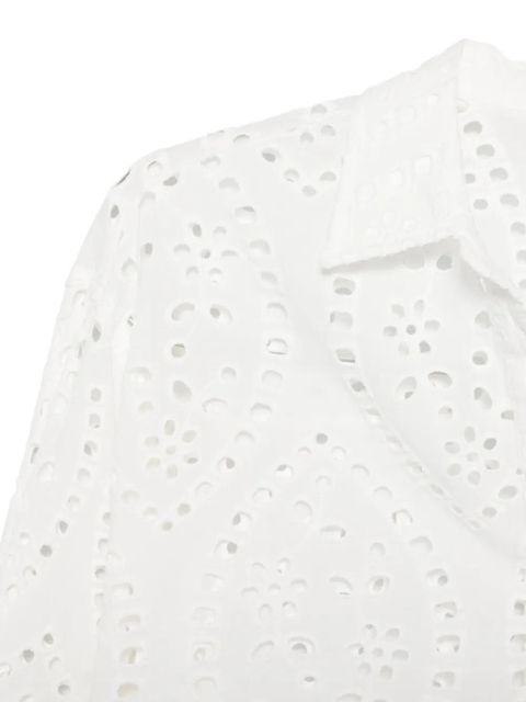 MC2 Saint Barth Sangallo embroidery blouse - White