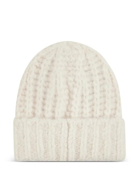 Moncler Grenoble logo-patch beanie hat - Neutrals - zdjęcie produktu nr 2