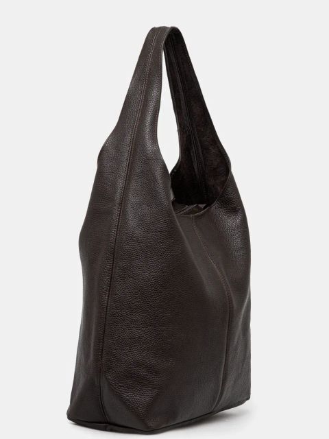 Answear.LAB torebka skórzana kolor brązowy