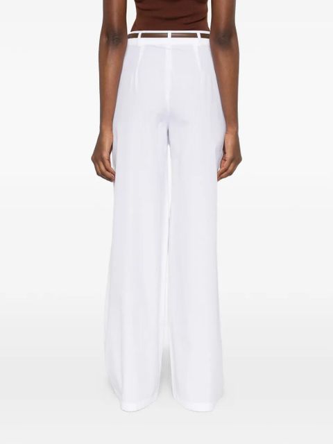 Max Mara belt trousers - White