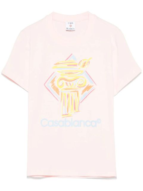 Casablanca Diamond Column-printed T-shirt - Pink - zdjęcie produktu nr 1