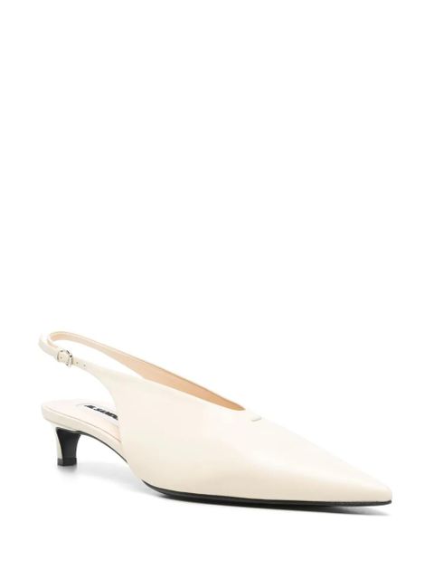 Jil Sander 40mm leather pumps - Neutrals - zdjęcie produktu nr 2