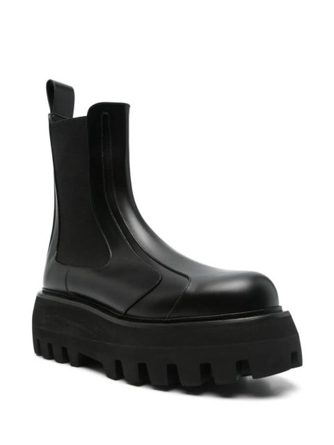 Alexander McQueen leather boots - Black - zdjęcie produktu nr 2