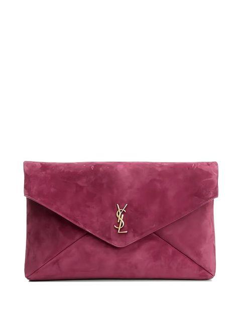 Saint Laurent envelope logo clutch - Pink - zdjęcie produktu nr 1