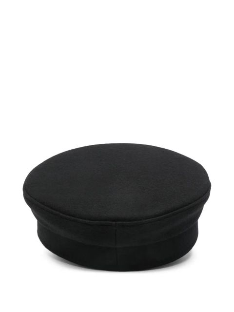 Ruslan Baginskiy faux pearl-embellished Baker Boy cap - Black - zdjęcie produktu nr 2