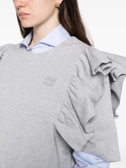 Miu Miu ruffled dress - Grey